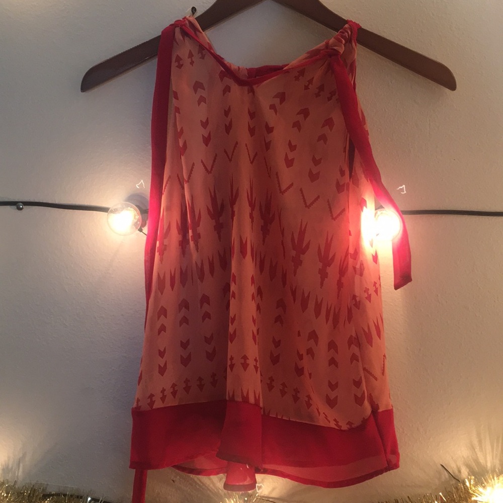 Sheer Papaya summer camisole
